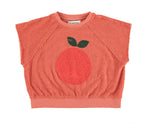 Piupiuchick Infant Terracotta Top With Apple