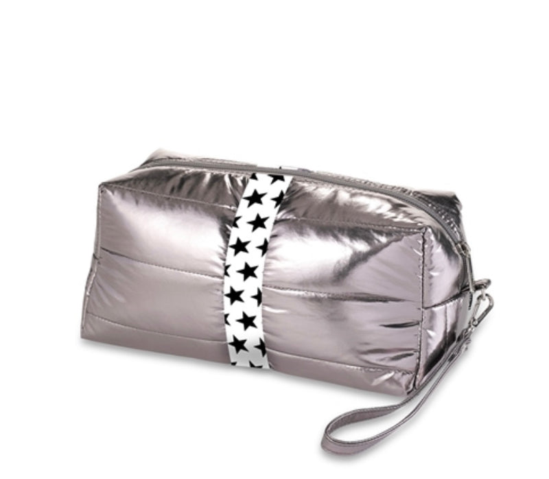 Top Trendz Gunmetal Cosmetic Bag