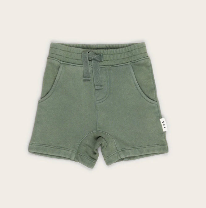VINTAGE GREEN SLOUCH SHORTS BY HUX BABY