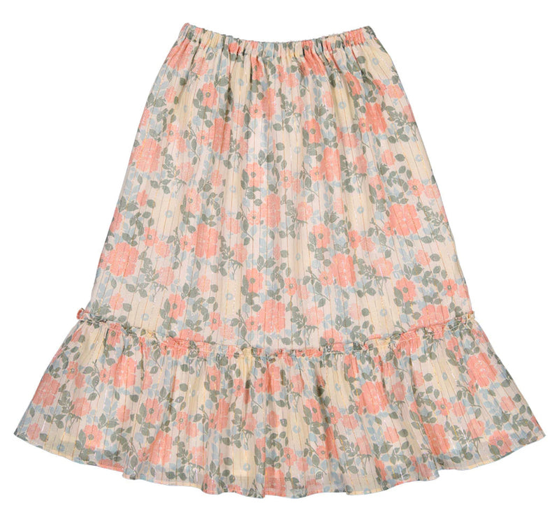 Skirt Rachel Stripe Lurex Vintage Foral