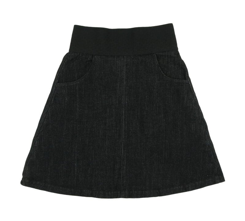 Bopop Denim Black Skirt