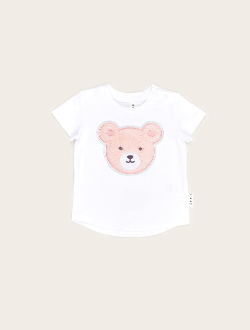 HUX Furry Heart Bear T-Shirt and Shorts Set