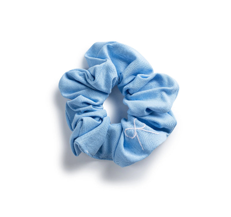 Halo Luxe Marshmallow Signature Bow Logo Scrunchie