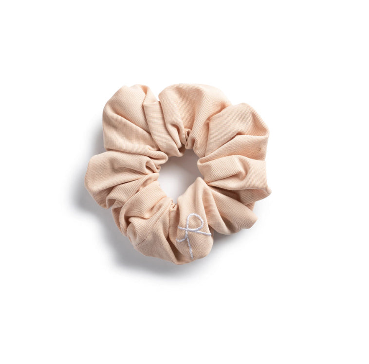 Halo Luxe Marshmallow Signature Bow Logo Scrunchie