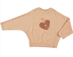 Tocoto Vintage Pink Hearts Sweatshirt