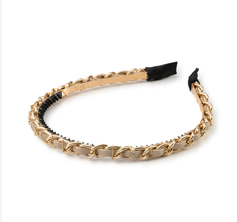 Coco Gold Chain Headband