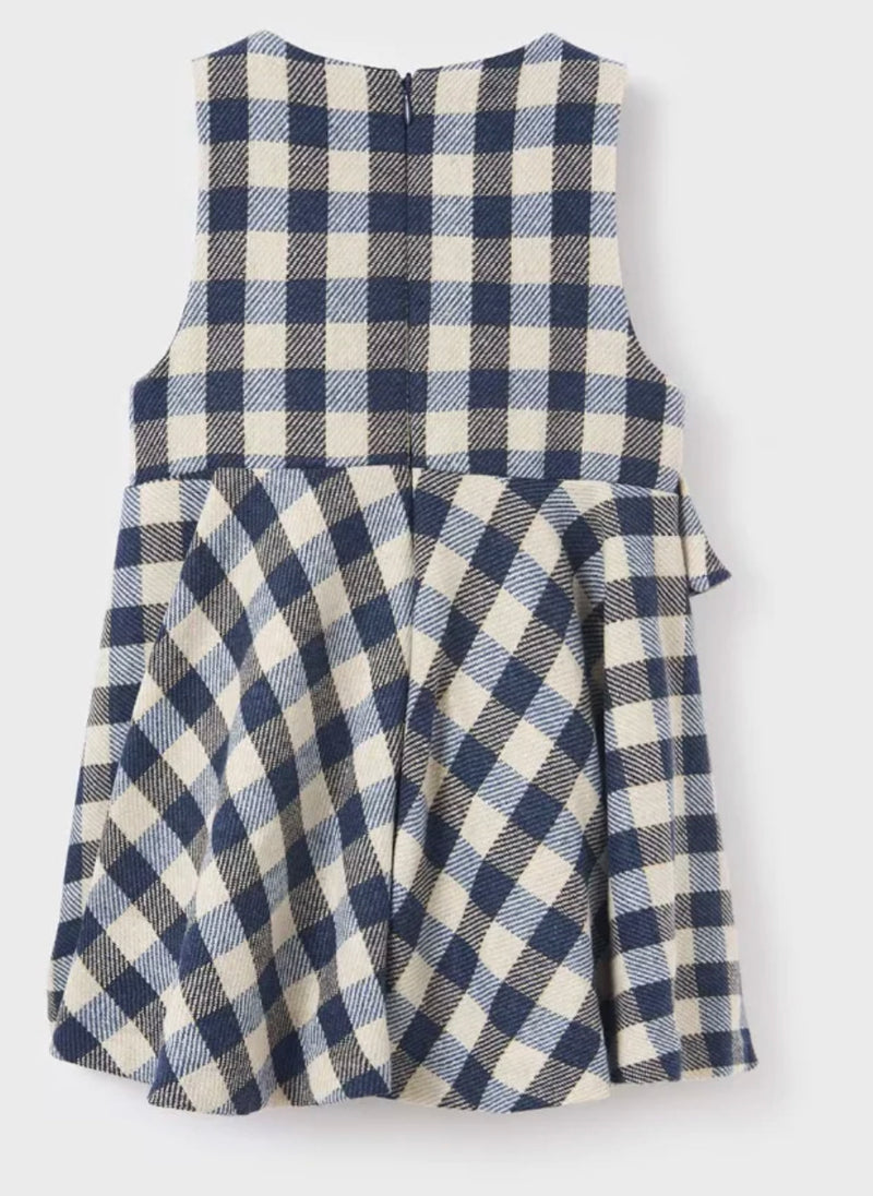 Plaid Dungaree with Turtleneck