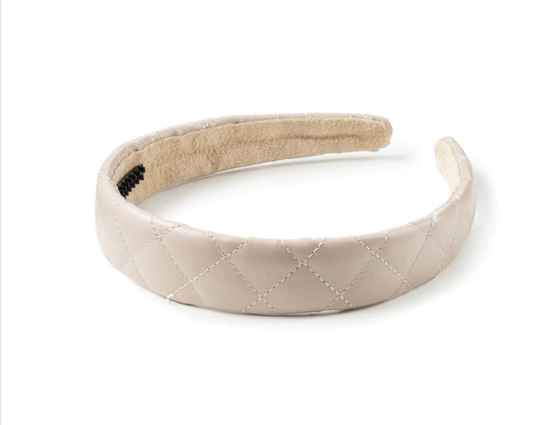 Ella Quilted Leather Headband