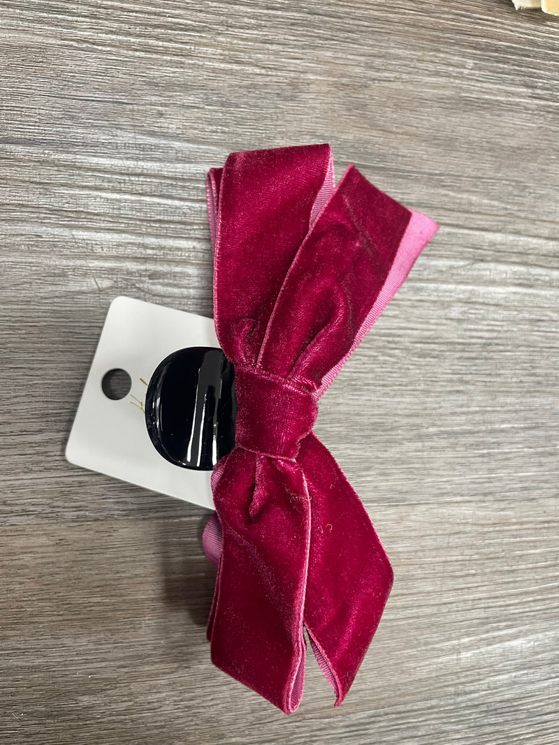 Laura Velvet Bow Large Claw Clip