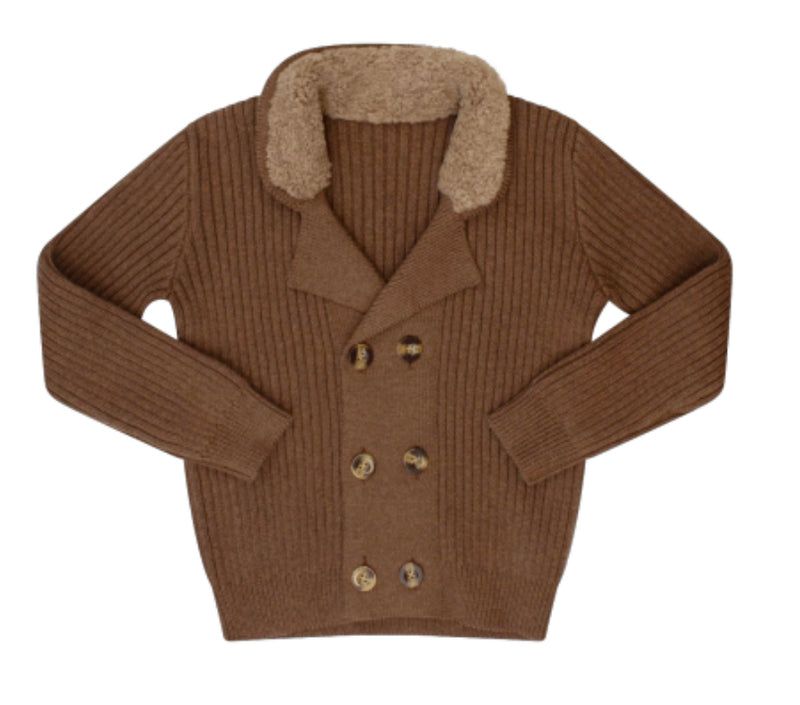Shearling Collar Sweater