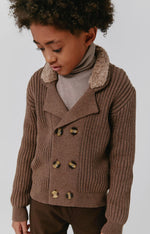 Shearling Collar Sweater