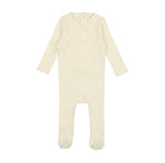 Pinpoint Wrapover Footie - Ivory