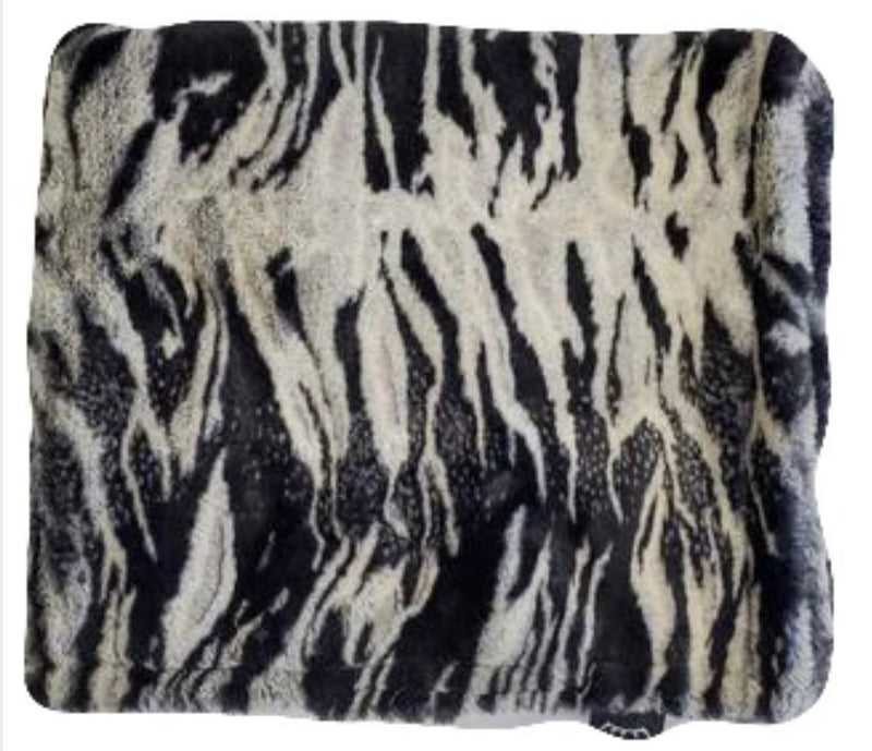 Fluffy Zebra Minky Blanket