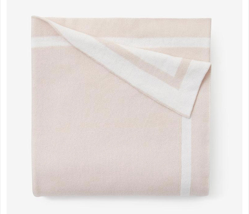 Elegant Baby Tuxedo Stripe Blush Blanket