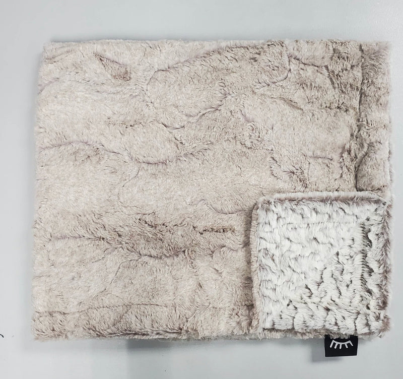 Frosted Lux Taupe Minky Blanket