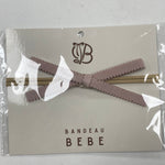 Velvet scallop bow baby band