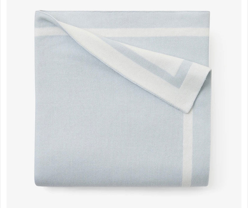 Blue Tuxedo Knit Blanket
