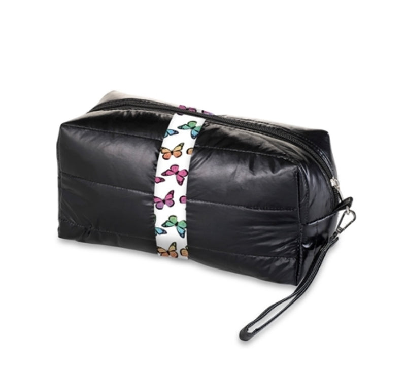 Top Trendz Cosmetic Bag With Butterfly Strap