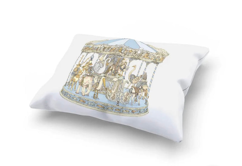 Atelier Choux Blue Carousel Pillow